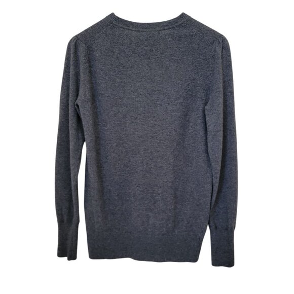 Banana Republic Filpucci Merino Wool Cashmere Gray Crewneck Sweater Women's S - Picture 2 of 8